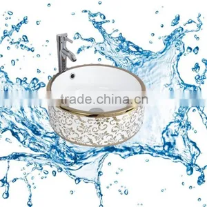 Artificial Bathroom Porcelain Home Garden Wash Color Basins With Cabin thumbnail-4