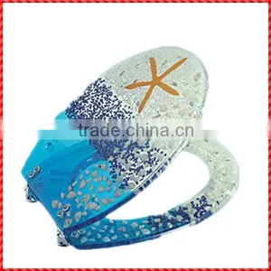 Wonderful Resin Starfish Custom Sea Shell Toilet Seat thumbnail-1
