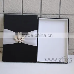 Black Wedding Invitation Boxes Wholesale thumbnail-2