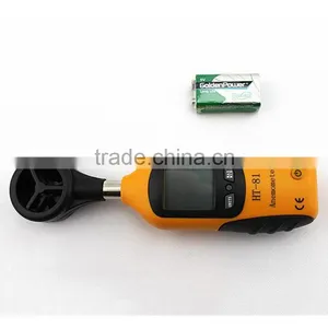 2016 Anemometer HT-81 Digital Anemometer Wind Speed Meter Air Flow Meter LCD Display Velocity Temperature Measuring Tacometro thumbnail-5