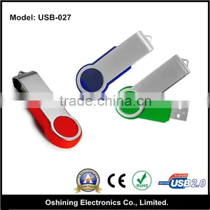 Swivel USB 2.0 Flash Stick Metal USB Flash Drive 8GB/64GB USB 2 0 Flash Pen Drive Cheap Price(USB-027) thumbnail-1
