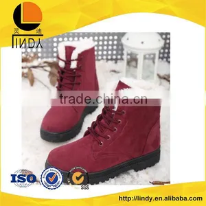 China Whosale Suede Leather Snow Boot thumbnail-1