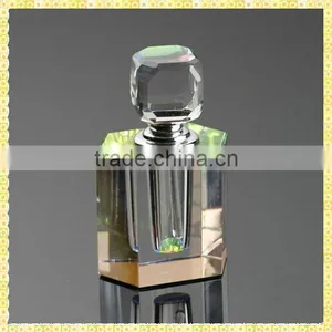 Handmade Empty Crystal Glass Mini Perfume Bottle For Car Decoration Gifts thumbnail-1