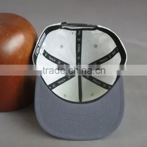 Custom 100% Cotton 6-panel Snapback Cap With Front Woven Label thumbnail-6