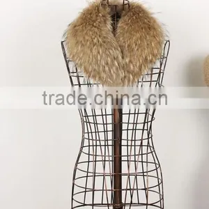 Lady's Soft Raccoon Fur Collar RC15 thumbnail-1
