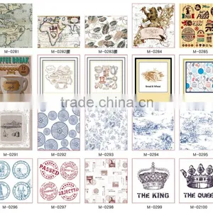 50*50cm Custom Retro Owls Design Throw Pillow Case Cushion Cover With Birdcage thumbnail-5