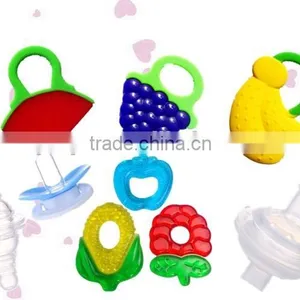 2015 Jinhua Free Samples Silicone Molds Baby Toys Food Funny Baby Teethers thumbnail-1