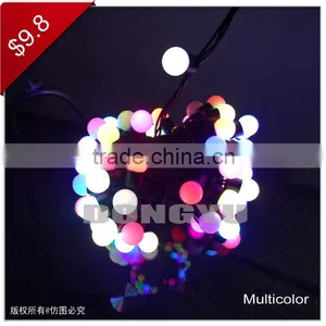 100L LED Green String Ball Light With Ball Outdoor Use Led Christmas Lights for Christmas Decor,street Lights in Zhongshan thumbnail-3