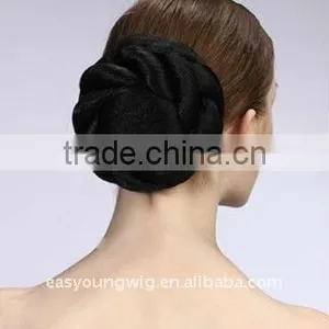 Fake Chignon Hair, Large Wedding Synthetic Hair Bun thumbnail-2