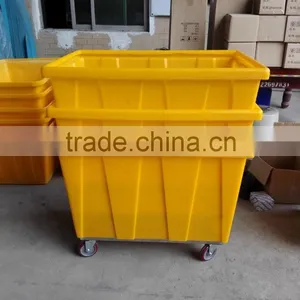 Moveable Box Container With Wheels for Laundry or Chemical Industry( Stackable) thumbnail-6