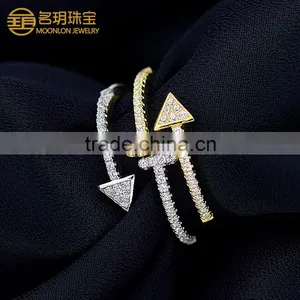Wholesale Unique Design of 925 Sterling Silver Arrow Openings Ring for Stylish Men thumbnail-6