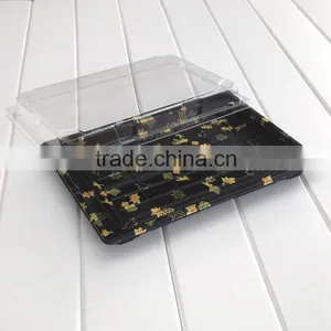 Plastic Sushi Container Food Sushi Packaging Box Decorative Pattern Sushi Boxes Plastic thumbnail-1
