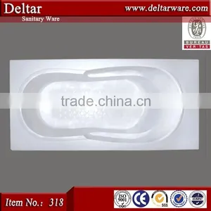 Chinese Common Bathtub, The Factory Elliptical Wholesale Bathtub, Cheapest Drop-in Cast Iron Bathtub thumbnail-1