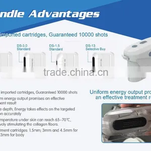 Permanent Face Lift Treatment No Pain Focused Portable Hifu Machine Eye Lines Removal thumbnail-3