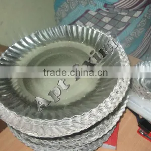 Round Silver Laminated Plain Plates Standard Paper Plate for Sale thumbnail-1