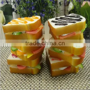 Promotional Artificial Toast Piece | Decorative Plastic Bread for Display | Yiwu Sanqi Crafts - Fake Food Manufacturer thumbnail-1