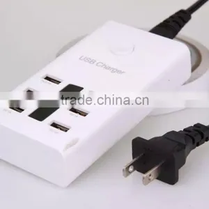 EU UK US Plug 5V 6 Port Usb Socket Charger thumbnail-4