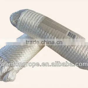 Pro-Grade Solid Braid Polypropylene Rope - 7/16" x 100' Silver White Color Lift Drag All Purpose Line thumbnail-1