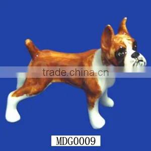 Hand Made Vintage Ceramic Dog Figurine Boxdog thumbnail-1