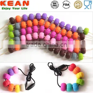Navajo White DimGray Use Necklaces Have a Breakaway Clasp Silicone Bead Teething thumbnail-4