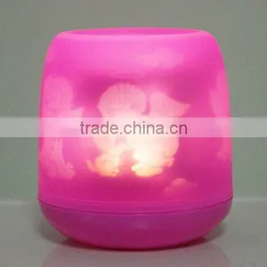 LED E-flameless Light Heart Projection Candle Lmap thumbnail-1