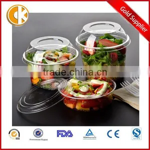 8oz Clear Round OEM Products Plastic Fruit Salad Container thumbnail-1