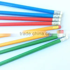Cheap Standard Size Black Lead Eraser Tip HB Yellow Student Pencil thumbnail-5