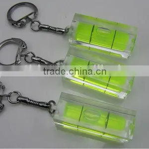 Fashion Mini Acrylic Keyring Key Fob Key Buckle Keyholder Level Key Chain thumbnail-3