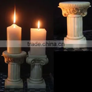 Resin Vintage Wedding Decoration Shabby Chic Pillar Candle Holders thumbnail-1