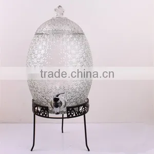 Large Glass Beverage Dispenser With Faucet thumbnail-5