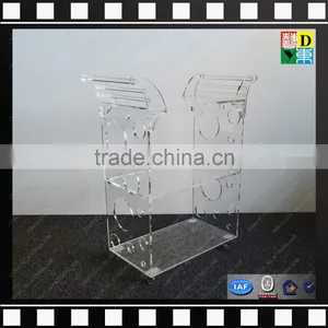 Custom Acrylic Bar Cart Acrylic Food Trolleys Lucite Plexiglass Serving Carts From Shenzhen Yidong thumbnail-4