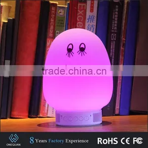 New Products Mini Speaker Night Light Lamp Wooden Bluetooth Speaker thumbnail-5