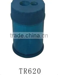 Eco-friendly Plastic Manual Double Hole Pencil Sharpener thumbnail-1