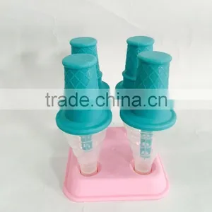 Set of 4pcs Ice Cream Popsicle Maker and Lolly Pop Molds thumbnail-4