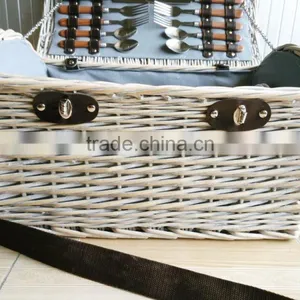 Custom China Manufacture Export Nice Quality Empty Handmade Cheap Large Wicker Picnic Basket thumbnail-4