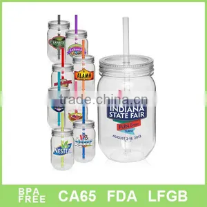 2016 NEW PRODUCTS Plastic Mason Jars With Lid thumbnail-1