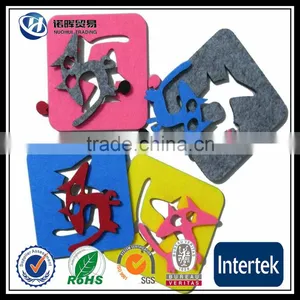 Multi Shaped Felt Coaster/deer/rabbit/cat/hedgehog thumbnail-1