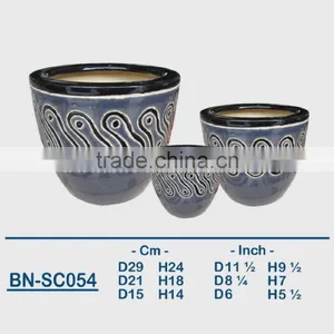 Vietnamese Ceramic Indoor Pot/ Indoor Planter BN-SC054 thumbnail-1