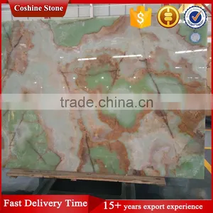 Interior Decoration Backlit Slab Green Onyx Stone Price thumbnail-3