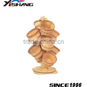 Store and Supermarket Wooden Fruit Vegetable Display Rack thumbnail-1