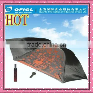 Green Color DECO 0% Design Wine Bottle Umbrella thumbnail-1