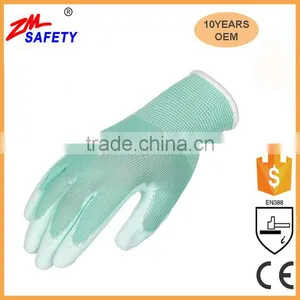 Factory Price Ultimate Grip Safety Work PU Coated Gloves for Garden Fishing Electrician Automotive Kids Women Men thumbnail-2