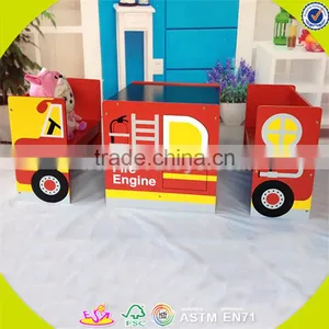 Wholesale Beautiful Wooden Study Table Chairs,colorful Kids Wooden Study Table Chairs,top Sale Study Table Chairs W08G143 thumbnail-5
