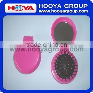 Oval Comb With Folding Pocket Mirror thumbnail-1