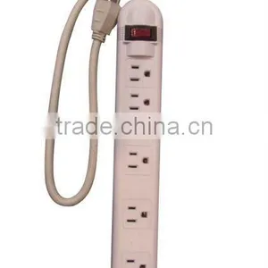 S90014 UL-Listed 6 Outlet Power Strip With Transformer Space thumbnail-1