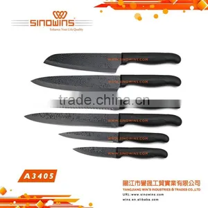 A3405-1 Good Quality Stainless Steel Kitchen Knife Set With Titanium Plated thumbnail-4