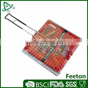 Wire Grill Basket With Chrome Plated thumbnail-1