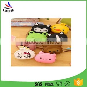 Lottie Cute Portable Cartoon Bag Cute Cartoon Animal Silicone Mini Coin Purse Wallet For Kid Gift thumbnail-5