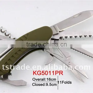 2014 Pocket Stainless Steel Multi Function Folding Strider Knife KG5011PG thumbnail-1
