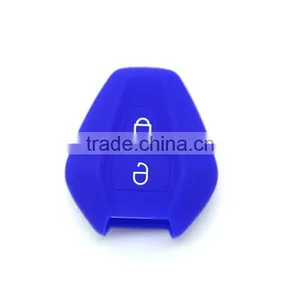 Hot Selling Colorful 2 Button Silicone Car Key Fob Case Silicone Rubber Car Key Covers for Suzuki thumbnail-4